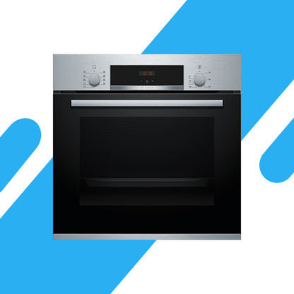 فرن بوش بلت إن كهرباء سيريس 6 مقاس 60×60 سم - سعة 66 لتر – ستانلس ستيل موديل - HBJ558YS0G