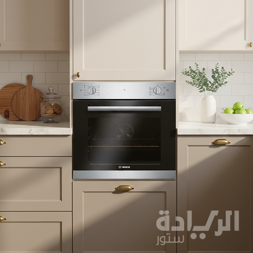 فرن غاز بلت إن بوش سيريس 4 مقاس 60×60 سم - سعة 60 لتر – ستانلس ستيل - موديل - HGL10E150