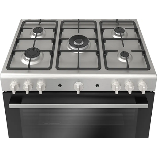 بوتاجاز بوش سيريس 2 غاز كامل 90 سم - ستانلس ستيل - شواية مغلقة - سعة 147 لتر - موديل - HGV1F8Y50S