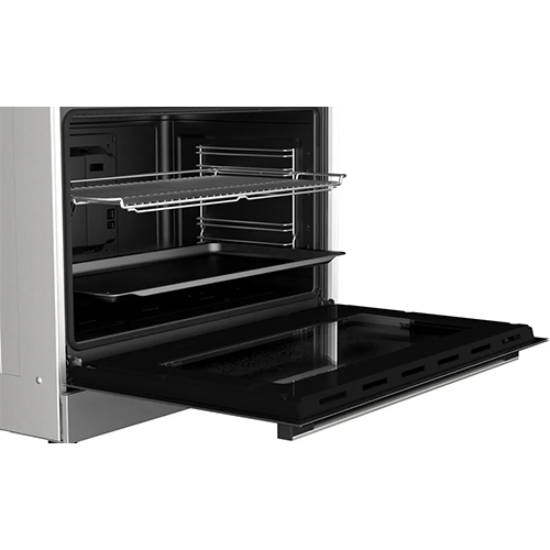 بوتاجاز بوش سيريس 2 غاز كامل 90 سم - ستانلس ستيل - شواية مغلقة - سعة 147 لتر - موديل - HGV1F8Y50S