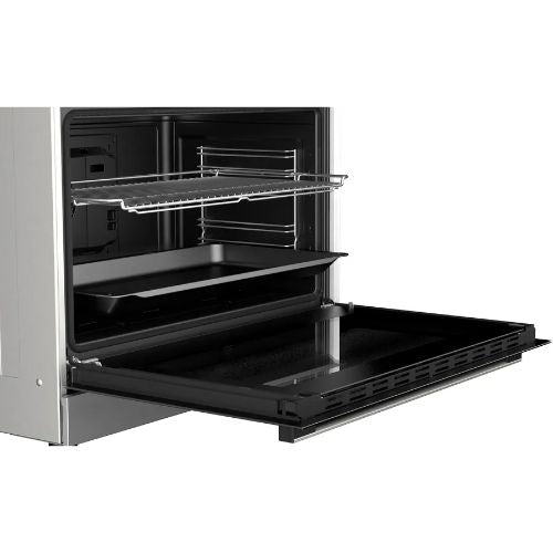 بوتاجاز غاز بوش سيريس 4، 90×60 سم، 5 شعلات، استانلس ستيل - سعة الفرن 125 لتر - موديل - HGVDF0V50S