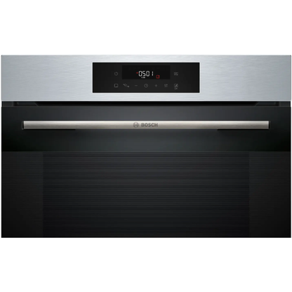 فرن بوش (Bosch سيريس 6 بلت إن كهرباء 60 × 60 سم ستانلس ستيل – خاصية القلي الهوائي وسعة 76 لتر – موديل HJG852YS0