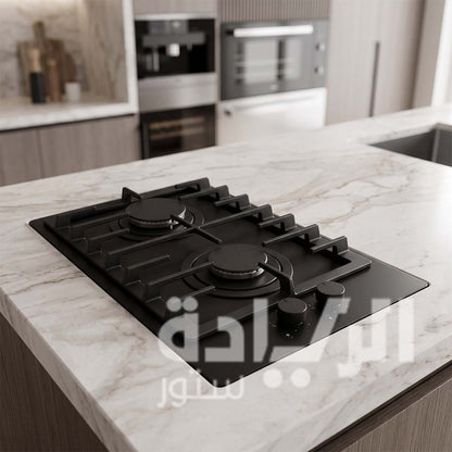 Purity Built-in Gas Hob (HPT303 BL) 30 cm Black, 2 Burners