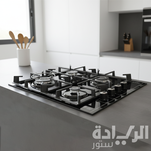 مسطح غاز بلت إن 60 سم من بيورتي – 4 شعلات – كريستال أسود – إشعال إلكتروني – موديل – HPT602G