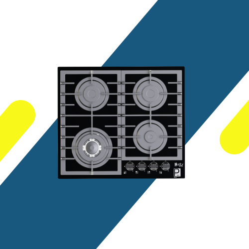 مسطح غاز بلت إن 60 سم من بيورتي – 4 شعلات – كريستال أسود – إشعال إلكتروني – موديل – HPT603G