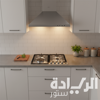 مسطح غاز بلت إن 60 سم من بيورتي – 4 شعلات – ستانلس ستيل – إشعال إلكتروني – موديل – HPT603S