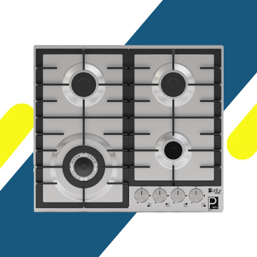 مسطح غاز بلت إن 60 سم من بيورتي – 4 شعلات – ستانلس ستيل – إشعال إلكتروني – موديل – HPT603S
