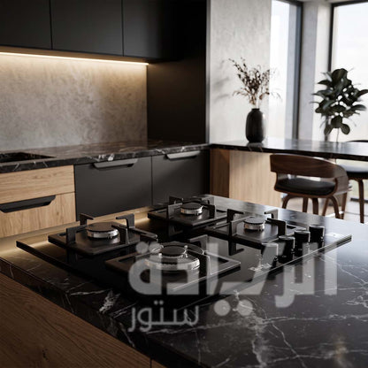 Built-in gas hob, Purity, 60 cm, 4 burners, auto-ignition, cast iron pan supports – Model – HPT606G