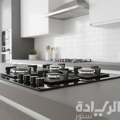 مسطح بلت إن غاز بيورتي 60 سم، 4 شعلات، إشعال ذاتي، حوامل زهر – موديل – HPT606G