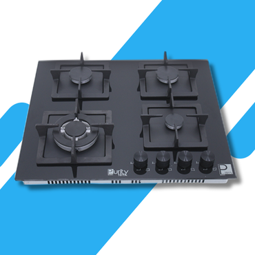 مسطح بلت إن غاز بيورتي 60 سم، 4 شعلات، إشعال ذاتي، حوامل زهر – موديل – HPT606G