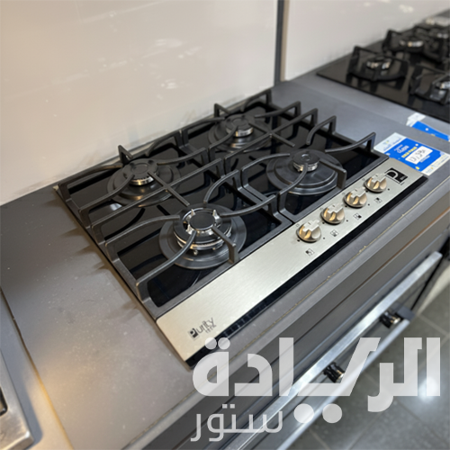 بوتاجاز بلت إن غاز بيورتي 60 سم زجاج أسود – 4 شعلات SABAF – إشعال أوتوماتيك – HPT622-GX