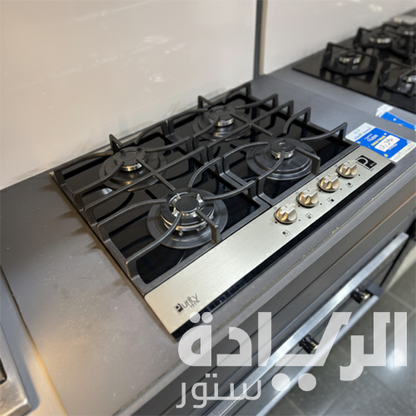 بوتاجاز بلت إن غاز بيورتي 60 سم زجاج أسود – 4 شعلات SABAF – إشعال أوتوماتيك – HPT622-GX