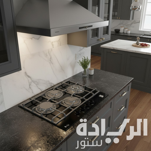 بوتاجاز بلت إن غاز بيورتي 60 سم زجاج أسود – 4 شعلات SABAF – إشعال أوتوماتيك – HPT652G