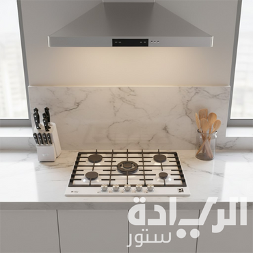 بوتاجاز بلت إن غاز بيورتي 70 سم ستانلس ستيل – 5 شعلات SABAF – إشعال أوتوماتيك – HPT713S