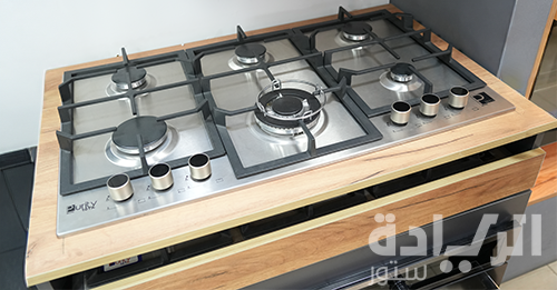 مسطح غاز بلت إن 90 سم من بيورتي – 6 شعلات – ستانلس ستيل – إشعال إلكتروني – موديل – HPT902S