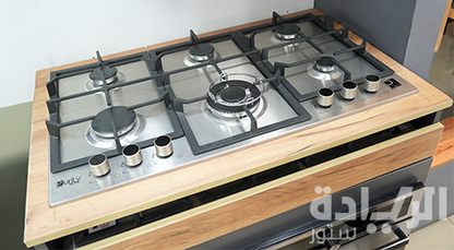 مسطح غاز بلت إن 90 سم من بيورتي – 6 شعلات – ستانلس ستيل – إشعال إلكتروني – موديل – HPT902S