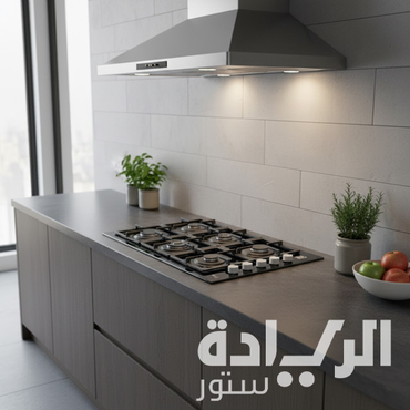 بوتاجاز بلت إن غاز بيورتي 90 سم – 6 شعلات SABAF إيطالية – زجاج أسود – أمان كامل - HPT903G