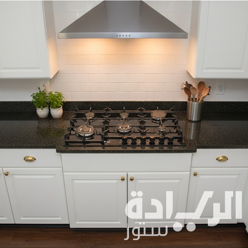 مسطح غاز بلت إن بيورتي غاز – 90 سم – 6 شعلات – عين ثلاثية – كريستال أسود – صمامات أمان - موديل - HPT904G