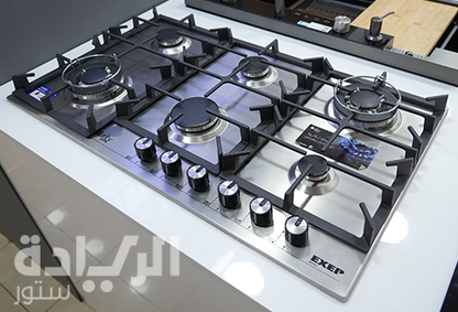 مسطح غاز بلت إن 90 سم من بيورتي – 6 شعلات – ستانلس ستيل – إشعال إلكتروني – موديل – HPT904S