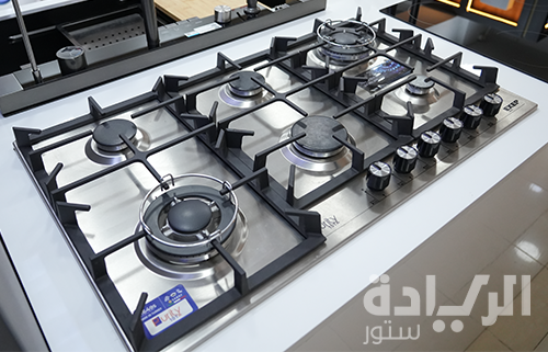 مسطح غاز بلت إن 90 سم من بيورتي – 6 شعلات – ستانلس ستيل – إشعال إلكتروني – موديل – HPT904S