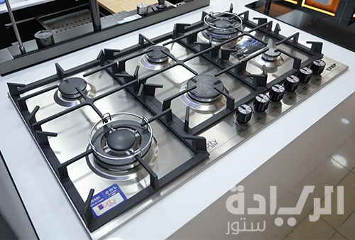 مسطح غاز بلت إن 90 سم من بيورتي – 6 شعلات – ستانلس ستيل – إشعال إلكتروني – موديل – HPT904S