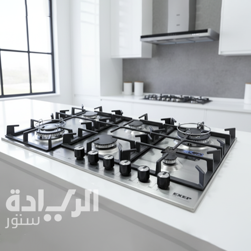 مسطح غاز بلت إن 90 سم من بيورتي – 6 شعلات – ستانلس ستيل – إشعال إلكتروني – موديل – HPT904S