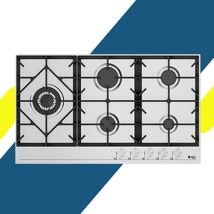 بوتاجاز مسطح بلت إن 90 سم من بيورتي – 5 شعلات – إشعال ذاتي – شعلة ثلاثية – HPT907S