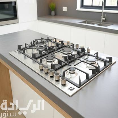 بوتاجاز مسطح بلت إن 90 سم من بيورتي – 5 شعلات – إشعال ذاتي – شعلة ثلاثية – HPT907S