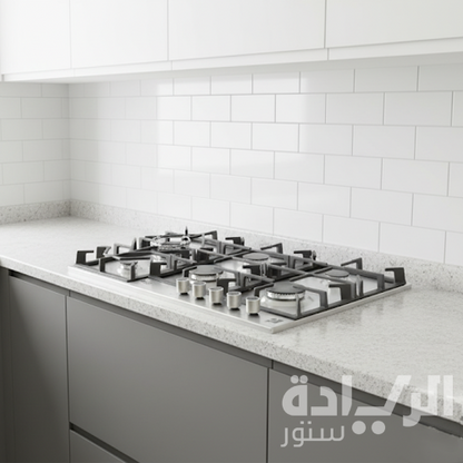 مسطح غاز بلت إن 90 سم من بيورتي – 5 شعلات – شعلة ثلاثية – إشعال ذاتي – أمان كامل – موديل – HPT908S