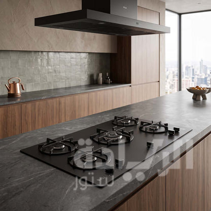Purity Built-in Gas Hob – 90 cm – Black Stainless Steel – Model – HPT911 MAT BL