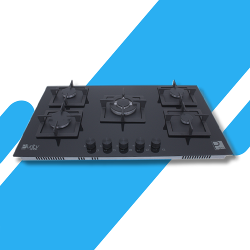 مسطح بلت إن غاز بيورتي 90 سم، 5 شعلات، إشعال ذاتي، حوامل زهر – موديل – HPT915G