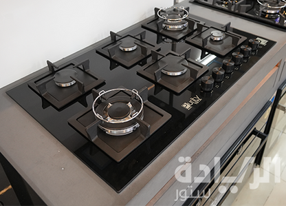 مسطح بلت إن غاز بيورتي – 90 سم – 6 عيون – إشعال كهربائي – تصميم عصري – كفاءة عالية - موديل - HPT916G