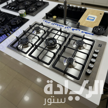 بوتاجاز بلت إن غاز بيورتي 90 سم – ستانلس ستيل – 5 شعلات SABAF إيطالية – شعلة – موديل HPT975S