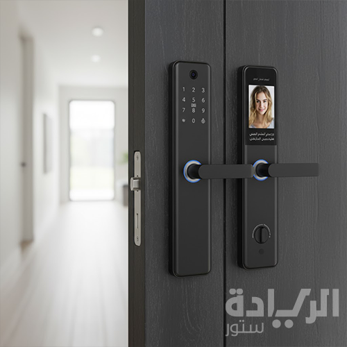 قفل باب ذكي إلكتروني هانز – فتح بالبصمة، البطاقة، الكود والمفتاح – تحكم اختياري عبر التطبيق أو الريموت – مقاس 370×73×72 مم – موديل – HR-12P