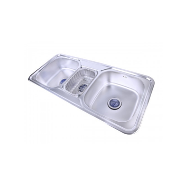 حوض مطبخ بيورتي كوري – ستانلس ستيل 304 – مقاس 110×48 سم - موديل - HS 110 D