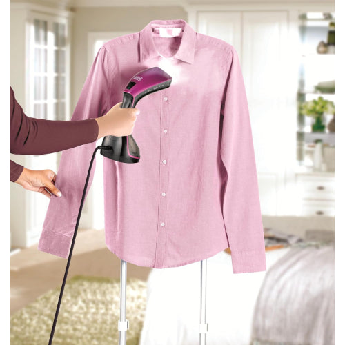 مكواة بخار يدوية بلاك أند ديكر  – 1600 وات، شاشة ديجيتال، خزان 240 مل - موديل - HSTD 1600