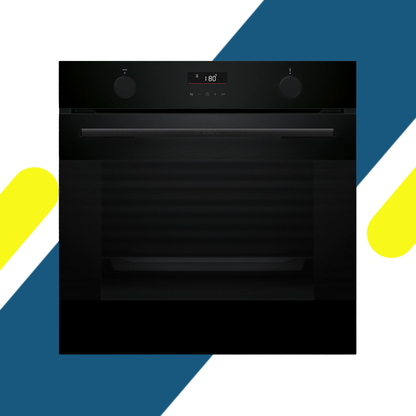 فرن بلت إن بوش (Bosch) Series 4 كهرباء بالبخار مقاس 60×60 سم أسود سعة 76 لتر – موديل HUA736EA0T