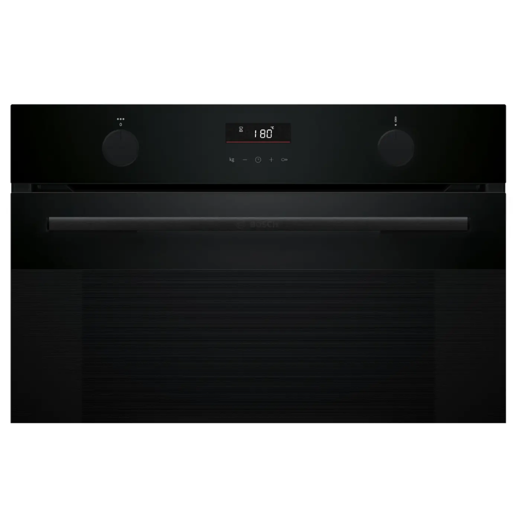 فرن بلت إن بوش (Bosch) Series 4 كهرباء بالبخار مقاس 60×60 سم أسود سعة 76 لتر – موديل HUA736EA0T