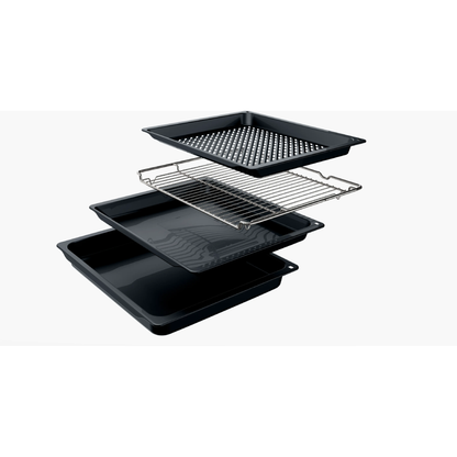 فرن بلت إن بوش (Bosch) Series 4 كهرباء بالبخار مقاس 60×60 سم أسود سعة 76 لتر – موديل HUA736EA0T