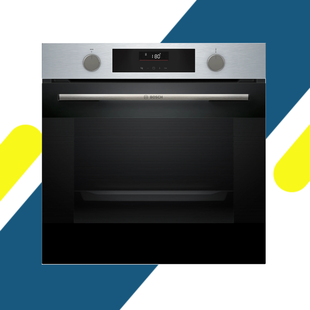 فرن بلت إن بوش (Bosch) Series 4 كهرباء بالبخار مقاس 60×60 سم ستانلس ستيل سعة 76 لتر– موديل HUA736ER0
