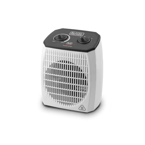 دفاية بلاك أند ديكر كهرباء – 2000 وات بمروحة – لون أبيض وأسود – موديل – HX310