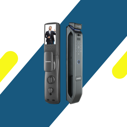 قفل باب ذكي ليڤانا (Levana) I16 Ai Face Version – بصمة عروق اليد والوجه وكاميرا إنتركم – رمادي