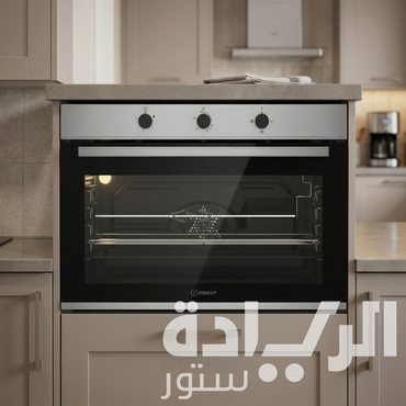 فرن اندست (INDESIT) بلت إن غاز 90 سم (IBWHT12106XS) – سعة 105 لتر وتكنولوجيا المروحة