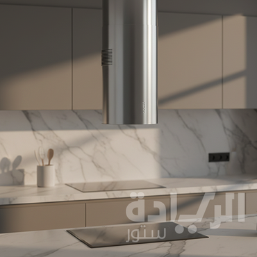 شفاط مطبخ جزيرة دائري – ستانلس ستيل أنيق، قوة شفط 730 م³/ساعة، تحكم إلكتروني، 3 سرعات - موديل - ICH 4545 X