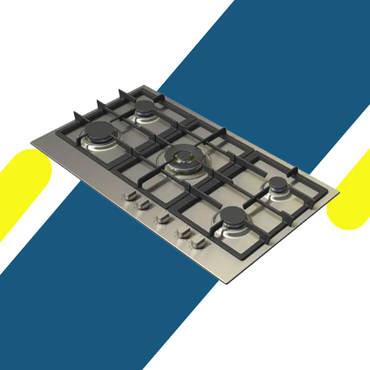 كيتشن لاين مسطح ايكون فلات 5 عين غاز شبك هيفي ديوتي 90 سم - موديل - ICON