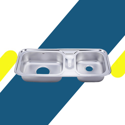 حوض مطبخ ستانليس ستيل ـ ماركة هانز الكوري مقاس 49*110 موديل - ISB 1100