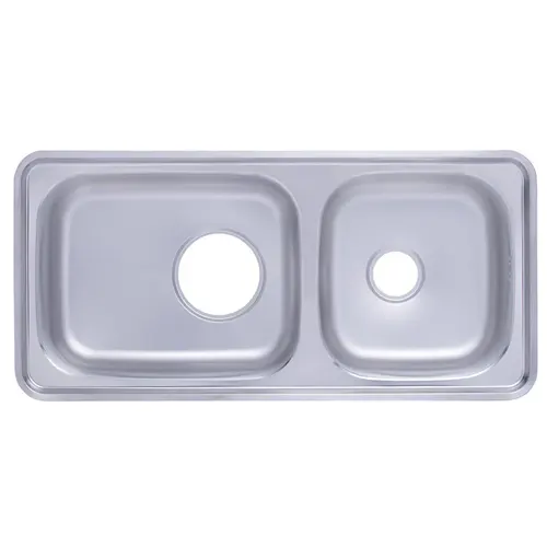 حوض بيورتي الكوري – ستانلس ستيل 304 – 100 × 48 سم – عازل للصوت ومقاوم للصدأ موديل - ISD 1000