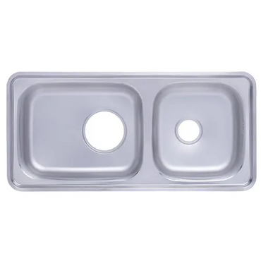 حوض بيورتي الكوري – ستانلس ستيل 304 – 100 × 48 سم – عازل للصوت ومقاوم للصدأ موديل - ISD 1000