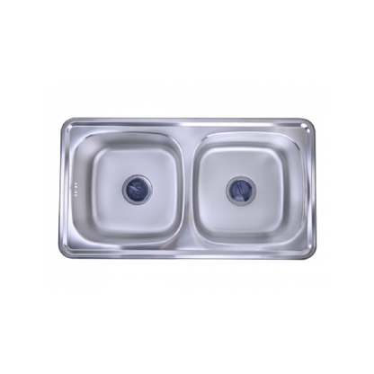 حوض مطبخ استانليس ماركة بيورتي الكوري مقاس - 87*48 سم - موديل - ISD870F