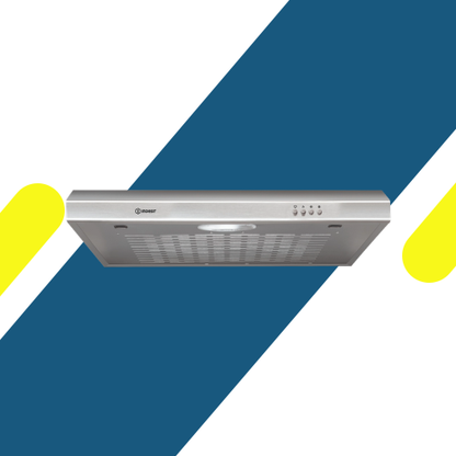 شفاط مسطح إنديسيت 60 سم بقوة شفط 140 م3/ساعة (Ariston) – ISLT 65 LS X – ستانلس ستيل